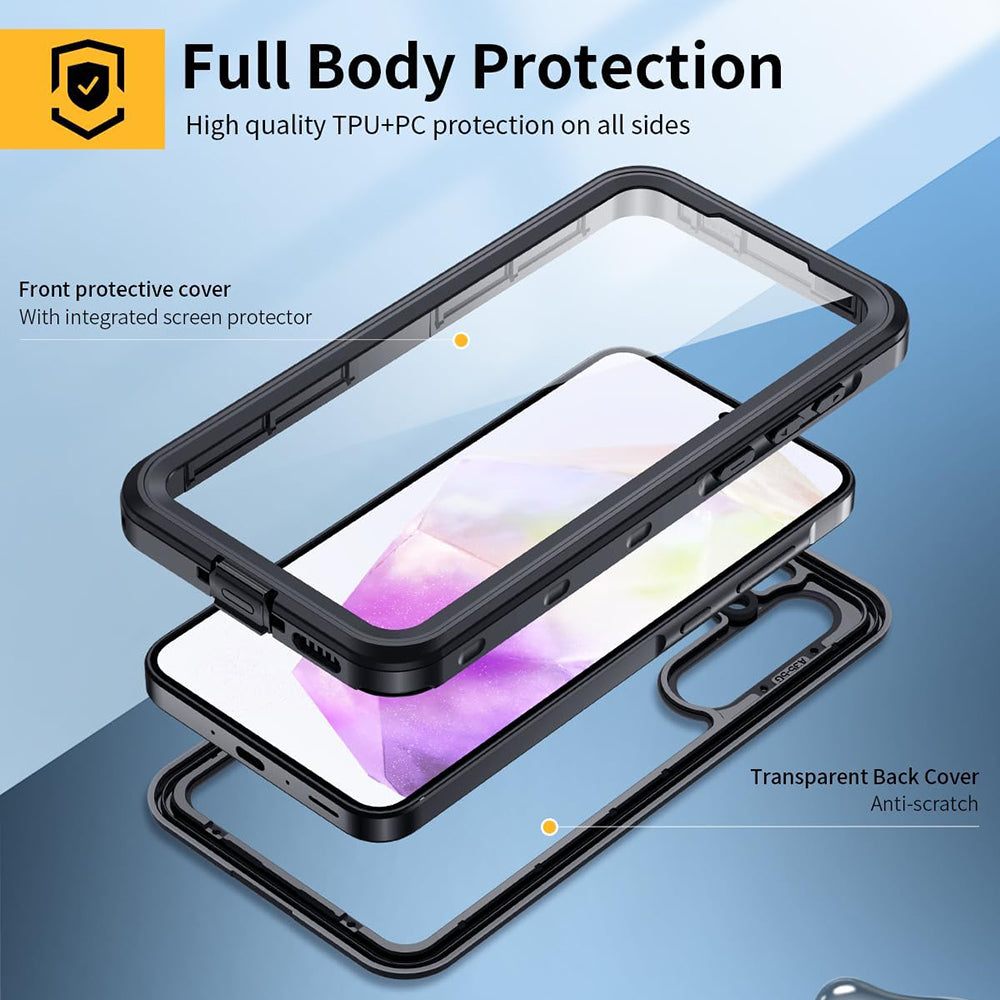 ShellBox - Waterproof IP68 Case - Samsung Galaxy A35 5G - Black