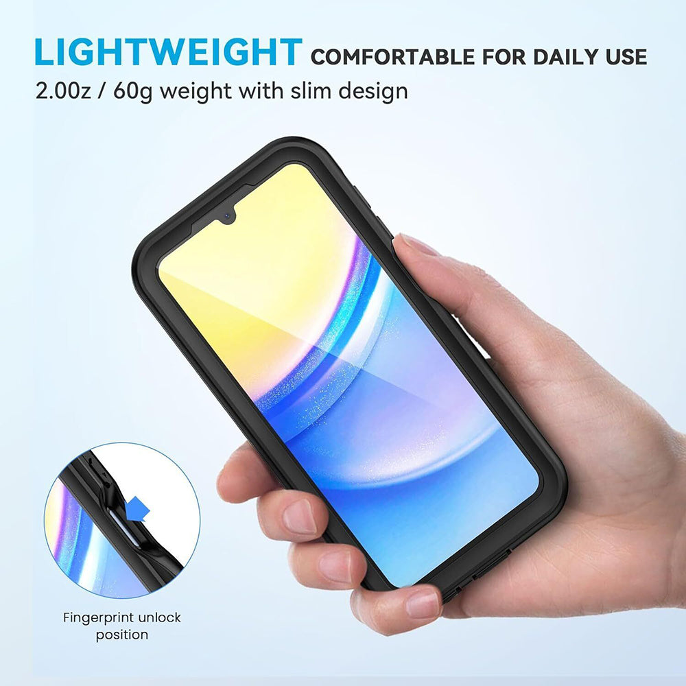 ShellBox Husa de protectie ShellBox Waterproof IP68 compatibil cu Samsung Galaxy A15 4G / A15 5G, Negru – imagine 5