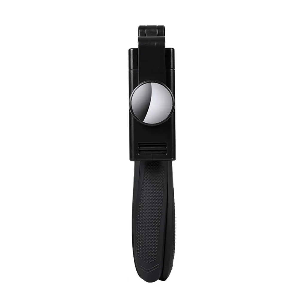 Techsuit - Selfie Stick (K06) - Stable Tripod with Bluetooth Remote Control, Foldable, 360 Rotation, 70cm - Black