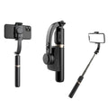 Techsuit - Selfie Stick (Q08) - Anti-Shake Tripod with Bluetooth Remote Control, 360 Rotation, Aluminium Alloy, 75cm - B