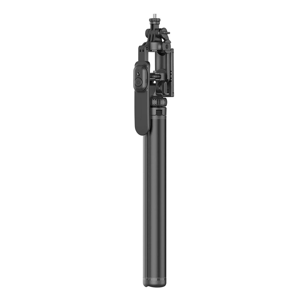Techsuit - Selfie Stick (C05) - Large Ajustable Tripod with Bluetooth Remote Control, 360, Aluminium Alloy, 205cm - Blac
