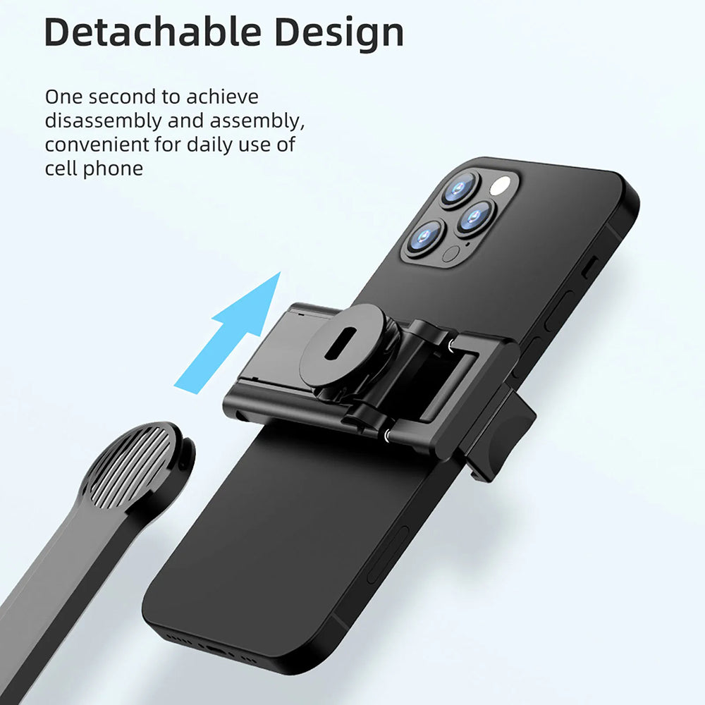 Techsuit - Selfie Stick (C01) - with Foldable Stable Tripod and Bluetooth Remote Control, 106cm - Black