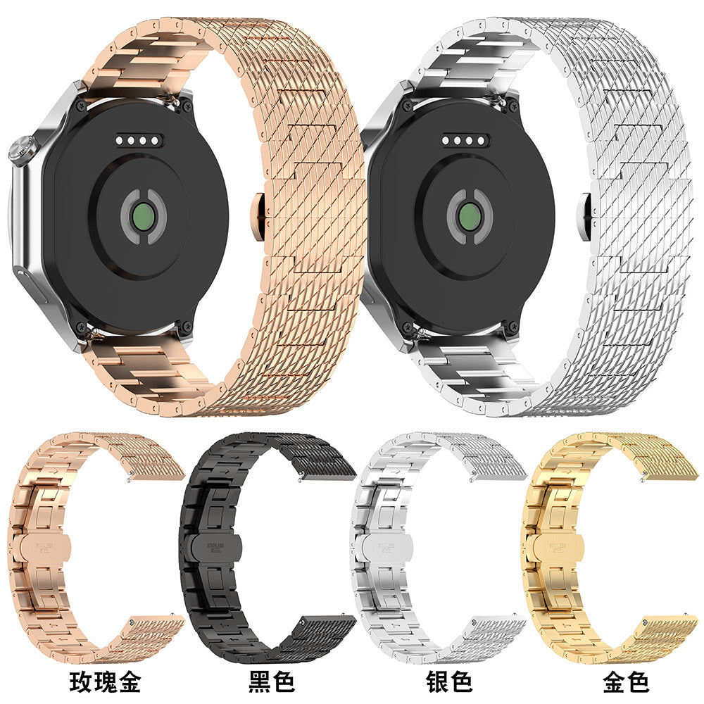 Techsuit - Watchband 22mm (W052) - Huawei Watch GT 2 (46mm)/GT 2 Pro/GT 3 Pro (46mm)/Ultimate, Xiaomi Watch S1 - Rose Go