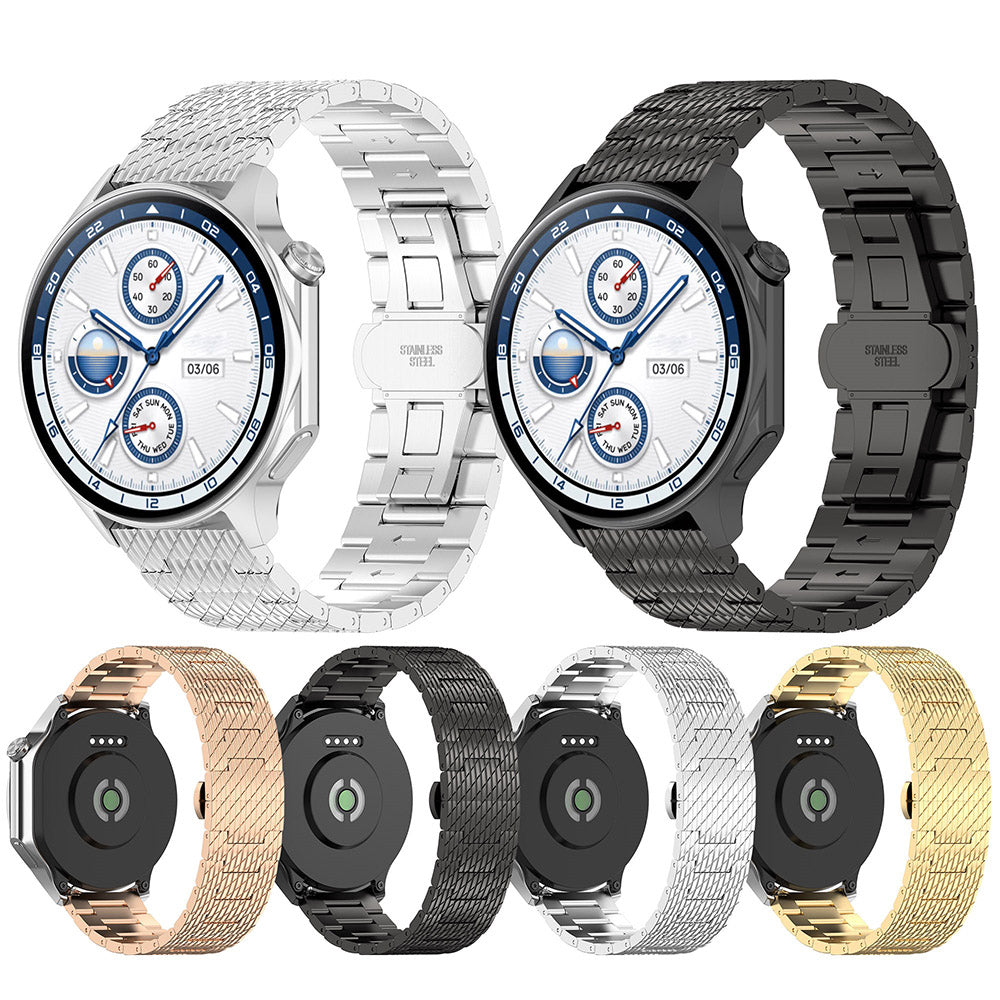 Techsuit - Watchband 22mm (W052) - Huawei Watch GT 2 (46mm)/GT 2 Pro/GT 3 Pro (46mm)/Ultimate, Xiaomi Watch S1 - Rose Go