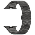 Techsuit - Watchband 32mm (W052) - Apple Watch 1/2/3/4/5/6/7/8/9/10/11/SE/SE 2/SE 3 (38/40/41/42mm) - Black