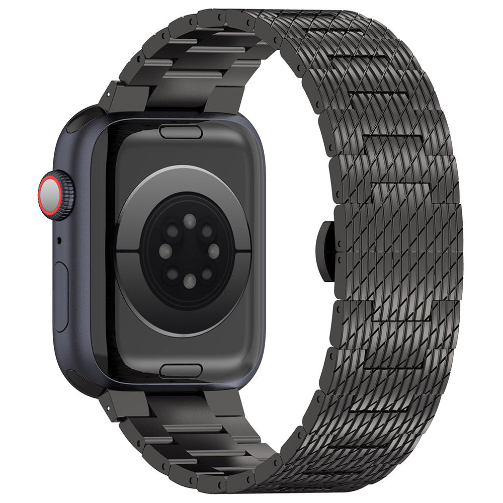 Techsuit - Watchband 32mm (W052) - Apple Watch 1/2/3/4/5/6/7/8/9/10/11/SE/SE 2/SE 3 (38/40/41/42mm) - Black