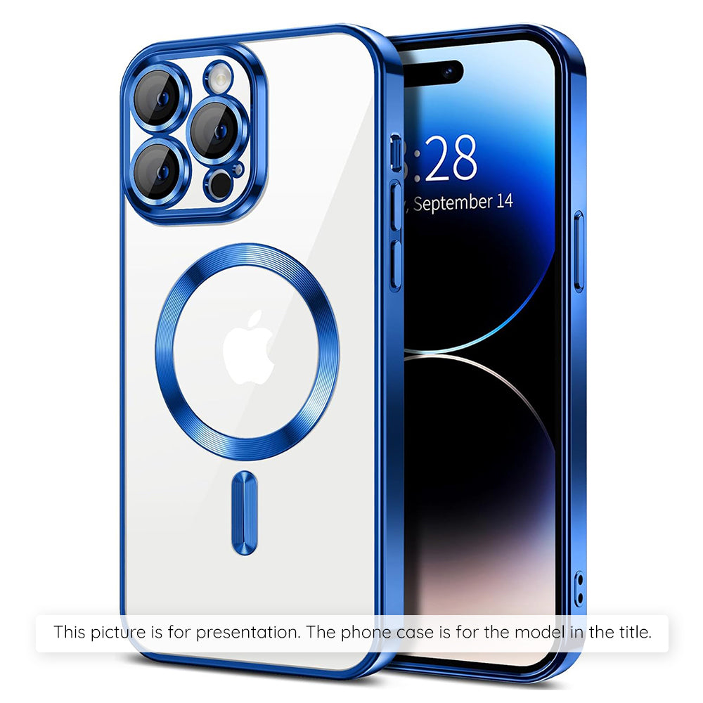 Husa de protectie Techsuit Luxury Crystal MagSafe compatibil cu Xiaomi 17T Pro, Albastru