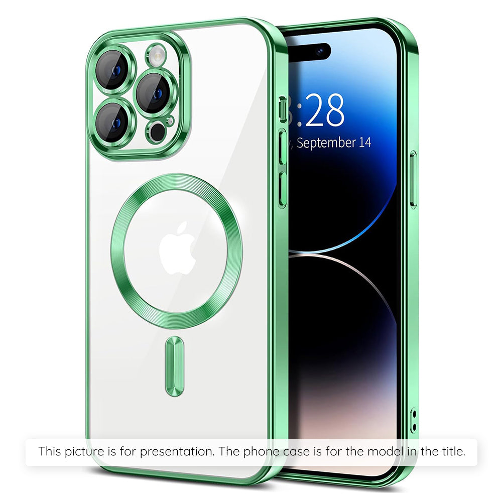 Husa de protectie Techsuit Luxury Crystal MagSafe compatibil cu Xiaomi 17T, Verde deschis