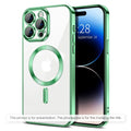 Husa de protectie Techsuit Luxury Crystal MagSafe compatibil cu Xiaomi 17T, Verde deschis
