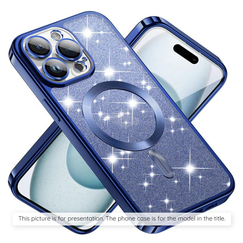 Husa de protectie Techsuit Luxury Glitter MagSafe compatibil cu Xiaomi 17T, Albastru
