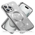 Husa de protectie Techsuit Luxury Glitter MagSafe compatibil cu Xiaomi 17T Pro, Argintiu