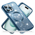 Husa de protectie Techsuit Luxury Glitter MagSafe compatibil cu Xiaomi 17T Pro, Albastru