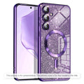 Husa de protectie Techsuit Luxury Glitter MagSafe compatibil cu Xiaomi 17T, Mov