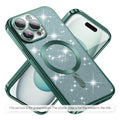 Husa de protectie Techsuit Luxury Glitter MagSafe compatibil cu Xiaomi 17T Pro, Verde deschis