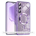 Husa de protectie Techsuit Luxury Glitter MagSafe compatibil cu Xiaomi 17T Pro, Mov deschis