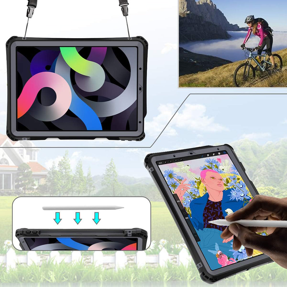 ShellBox - Waterproof IP68 - iPad Air 4 (2020) / Air 5 (2022) - Black
