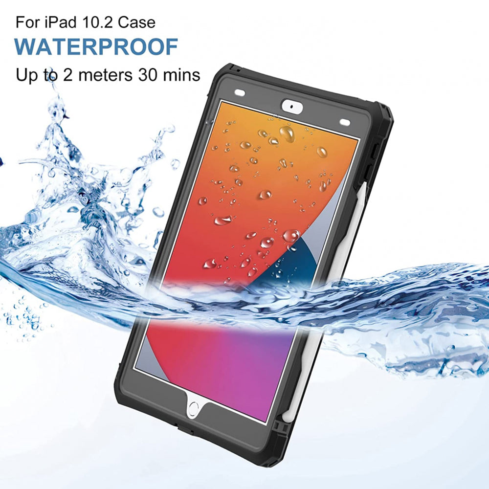 ShellBox - Waterproof IP68 - iPad 10.2" (2019 / 2020 / 2021) - Black