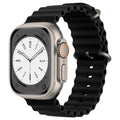 Techsuit - Watchband (W038) - Apple Watch 1/2/3/4/5/6/7/8/9/10/11/SE/SE 2/SE 3 (38/40/41/42mm) - Black