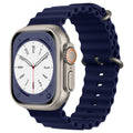 Techsuit - Watchband (W038) - Apple Watch 1/2/3/4/5/6/7/8/9/10/11/SE/SE 2/SE 3 (38/40/41/42mm) - Dark Blue