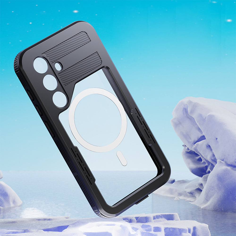 ShellBox Husa de protectie ShellBox Waterproof IP68 compatibil cu Samsung Galaxy S24, Negru – imagine 2
