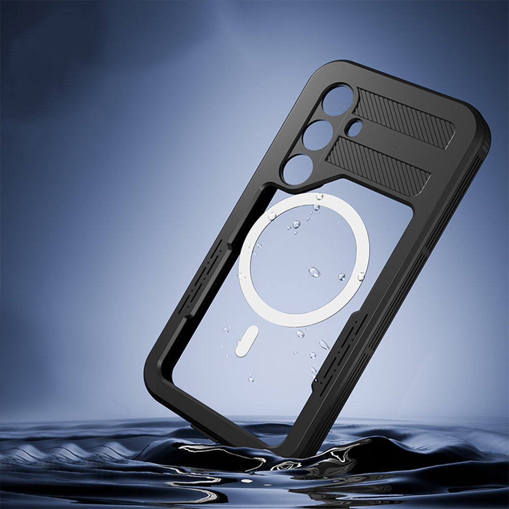 ShellBox Husa de protectie ShellBox Waterproof IP68 compatibil cu Samsung Galaxy S24, Negru – imagine 3
