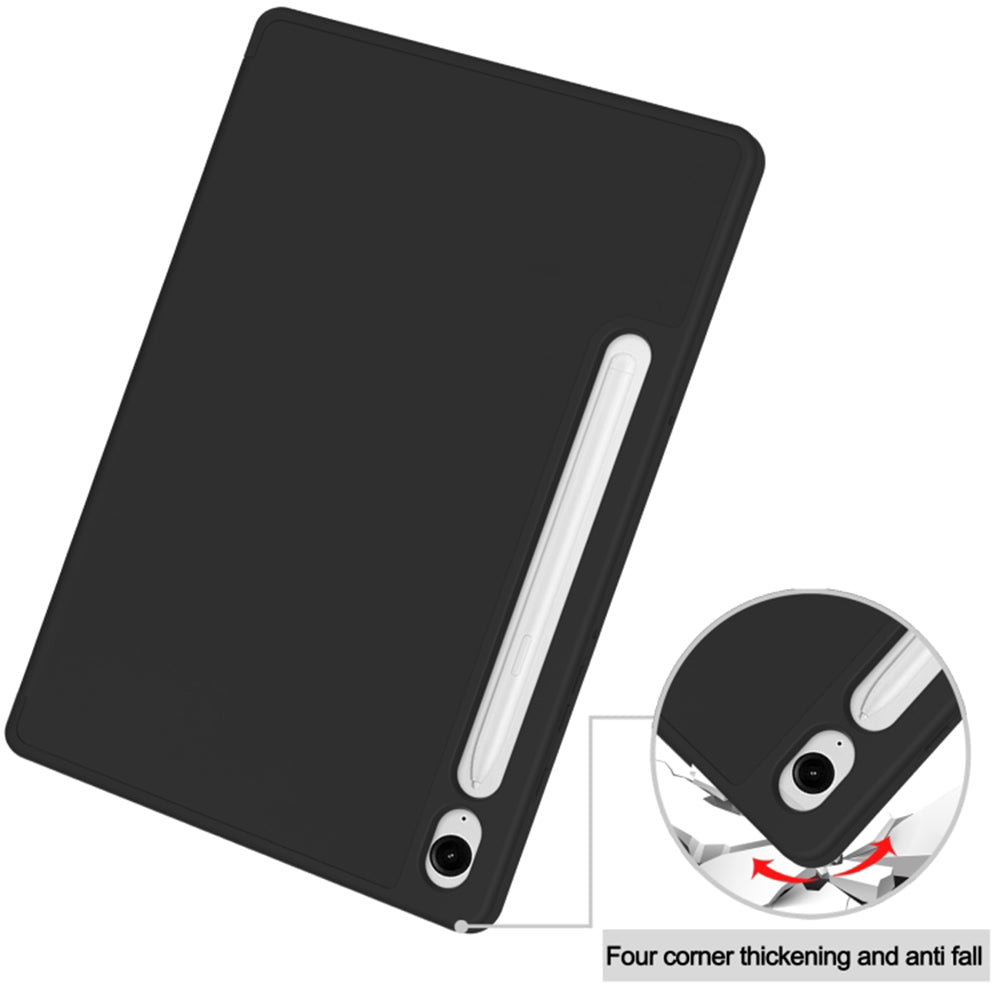 Techsuit - Flex Trifold (with Pencil Holder) - Samsung Galaxy Tab S9 FE / S10 FE - Black