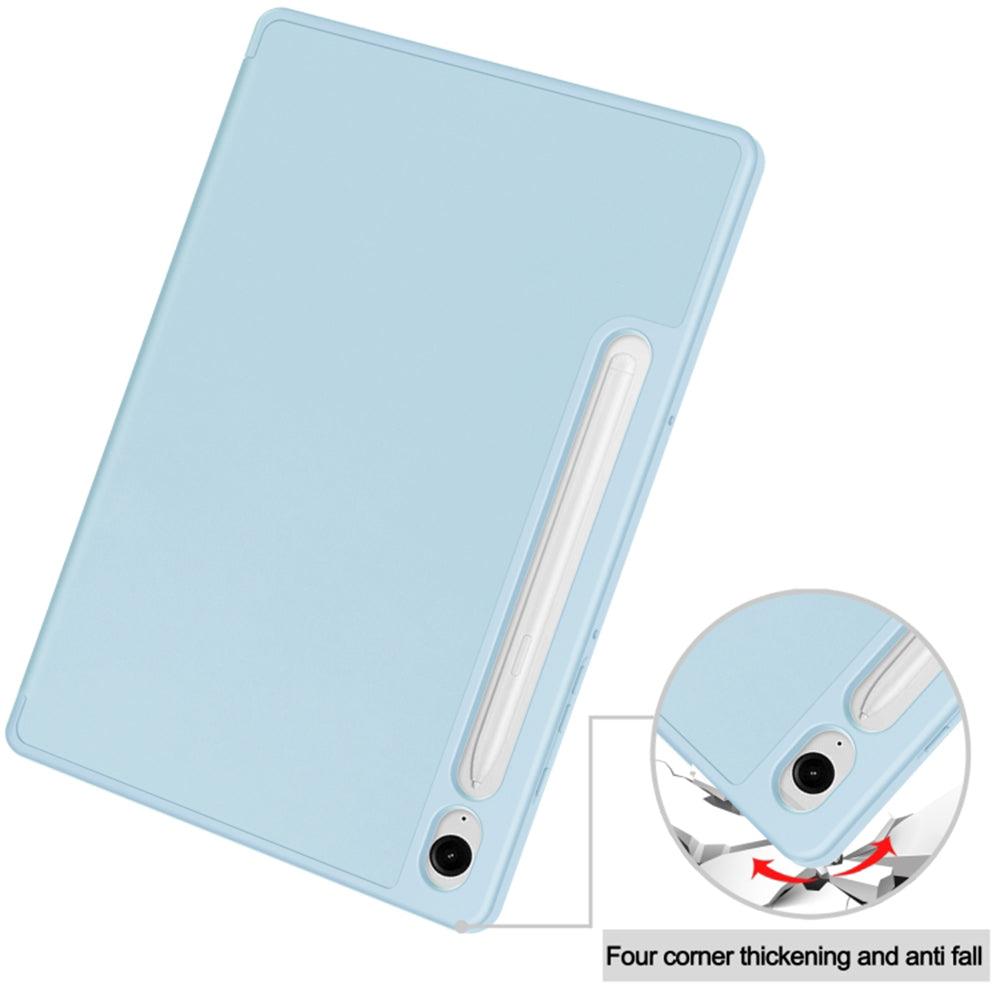 Techsuit - Flex Trifold (with Pencil Holder) - Samsung Galaxy Tab S9 / S9 FE / S10 FE - Sky Blue