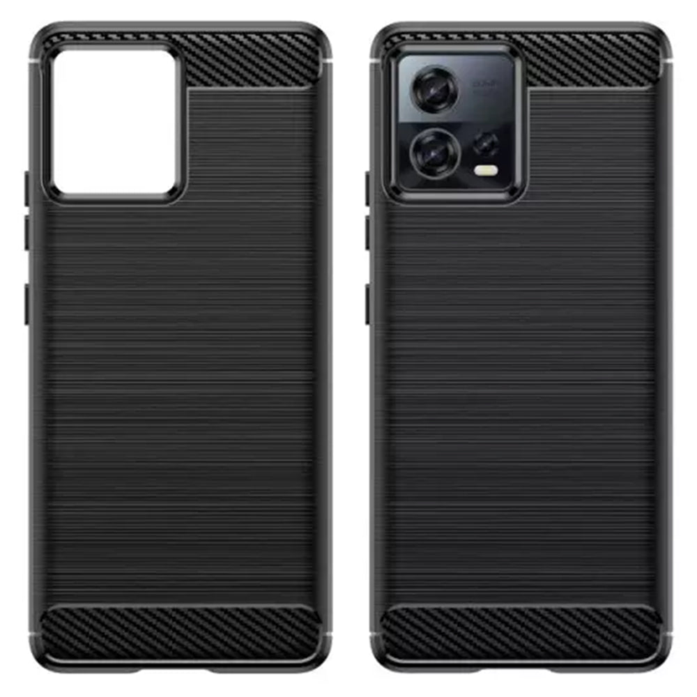 Techsuit - Carbon Silicone - Motorola Edge 30 Fusion - Black