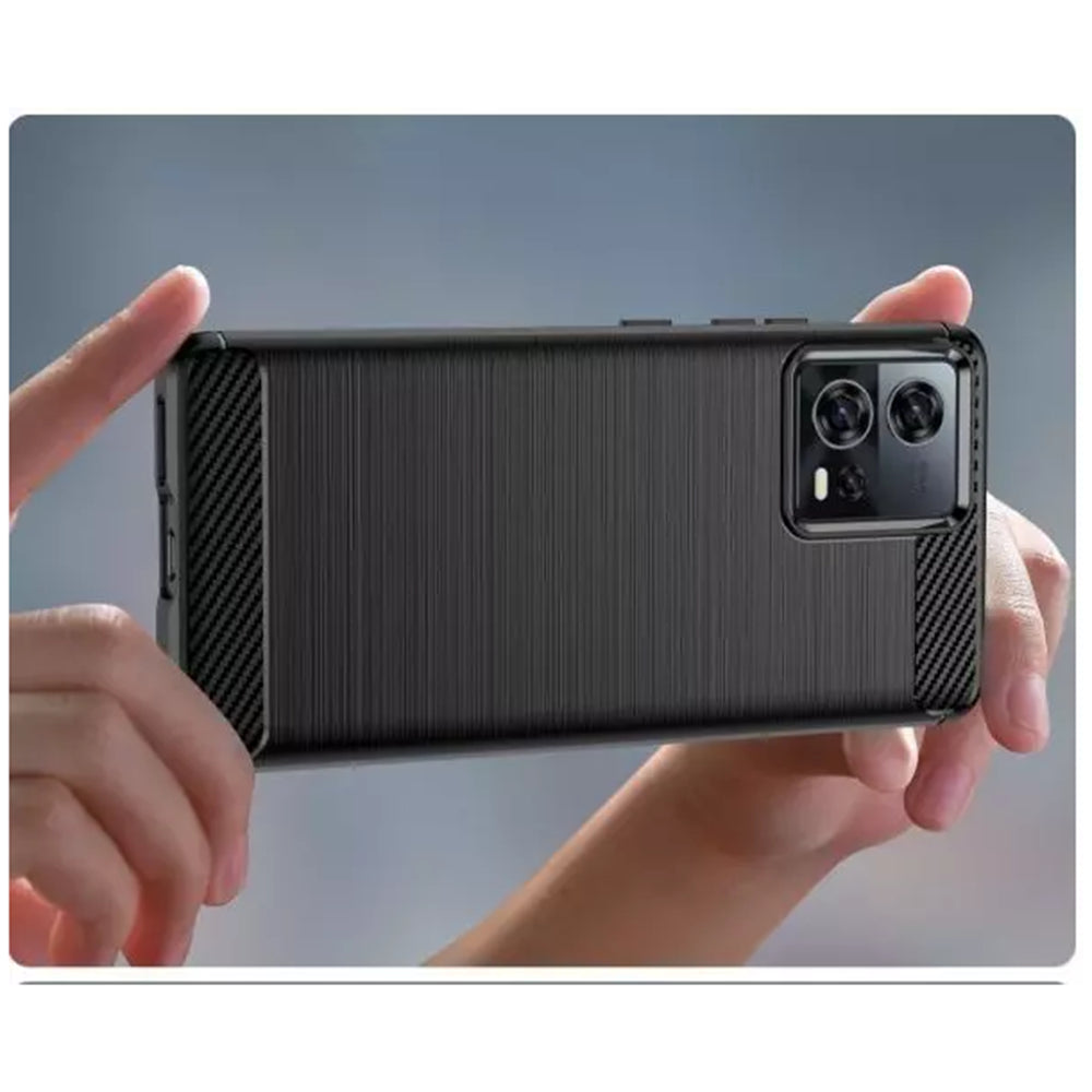 Techsuit - Carbon Silicone - Motorola Edge 30 Fusion - Black