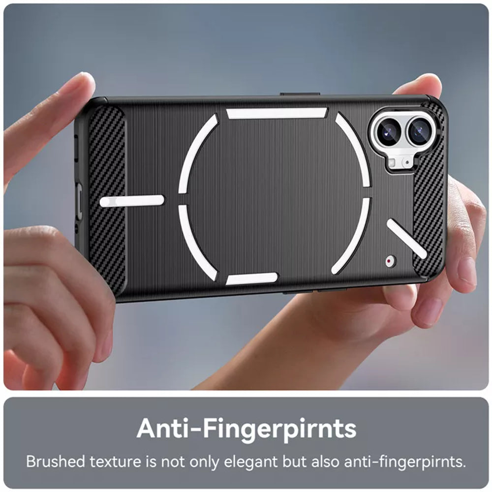 Techsuit - Carbon Silicone - Nothing Phone (1) - Black