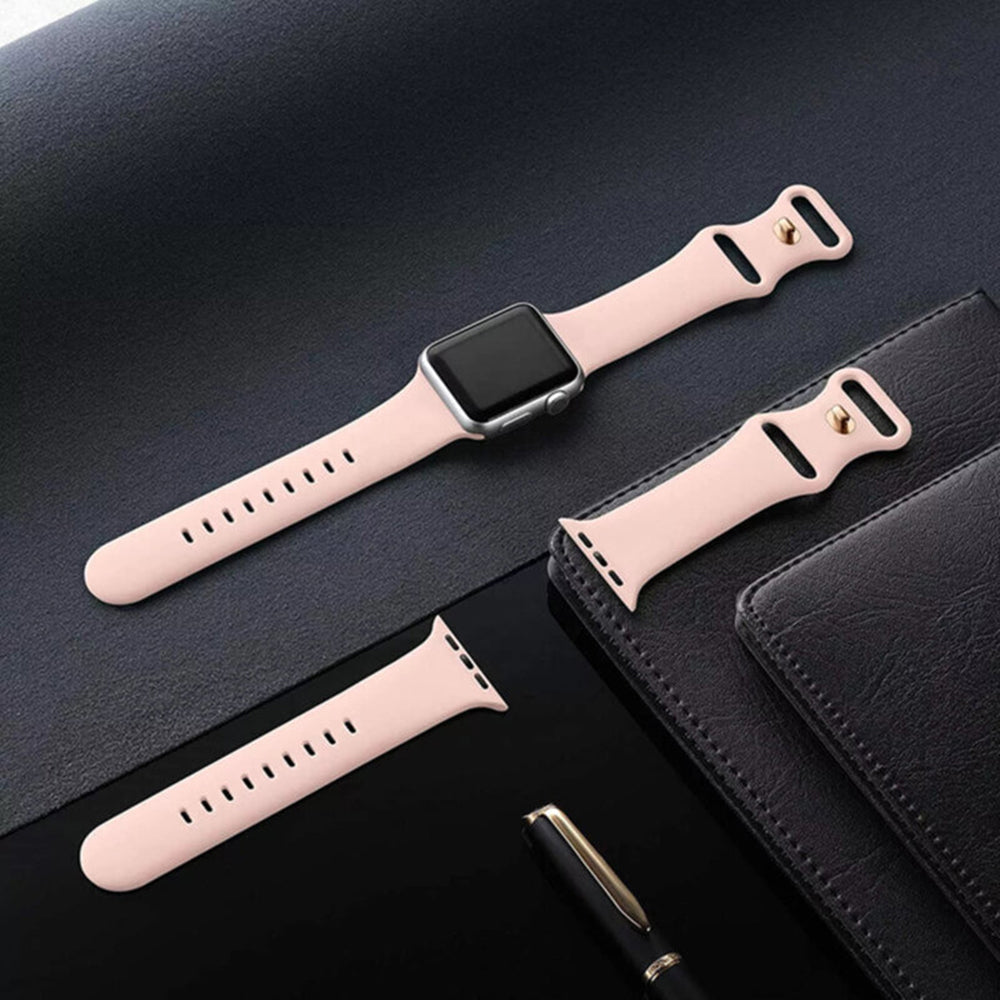 Techsuit - Watchband (W031) - Apple Watch 1/2/3/4/5/6/7/8/9/10/11/SE/SE 2/SE 3 (38/40/41/42mm) - Dark Purple