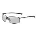 Techsuit - Sunglasses Polarized (559) - for Men, with UV Protection and Metal Frame, Rectangular - Black / Photochromic