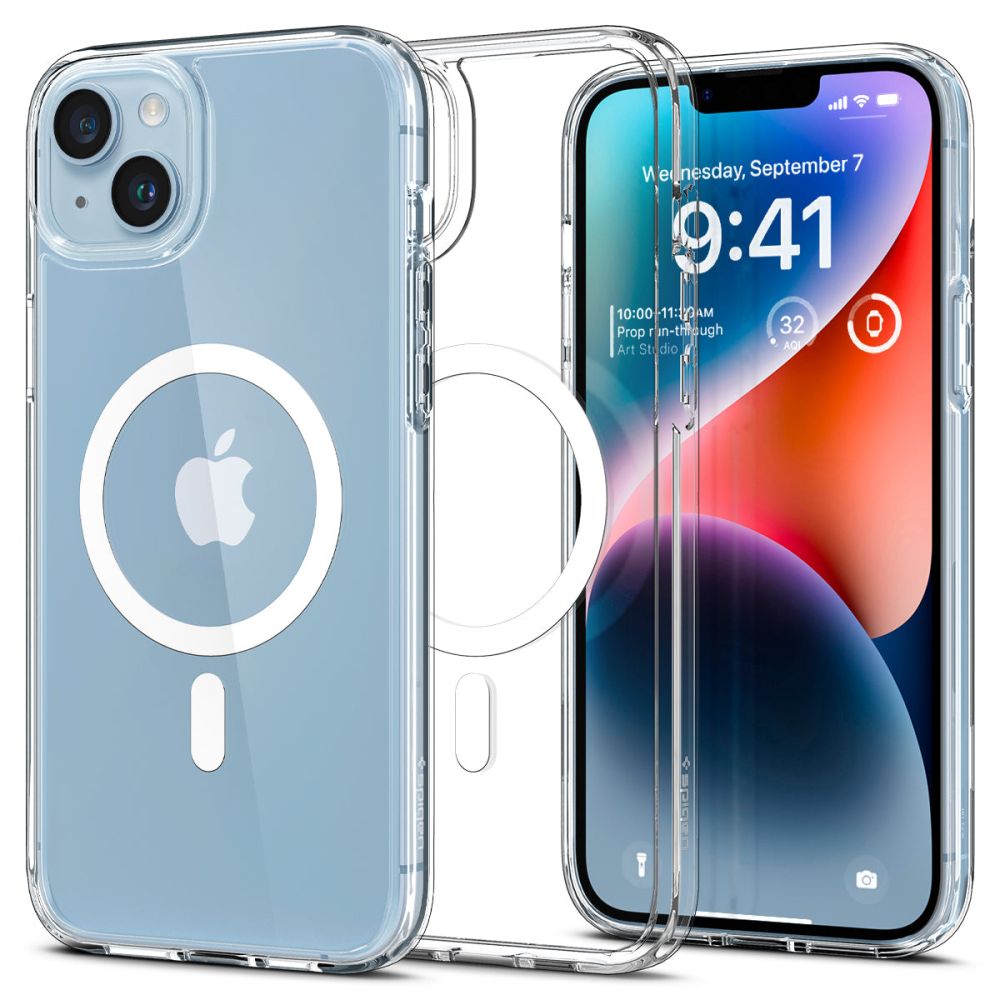 Spigen Husa de protectie Spigen Ultra Hybrid MagSafe (ACS05048) compatibil cu iPhone 14, Alb