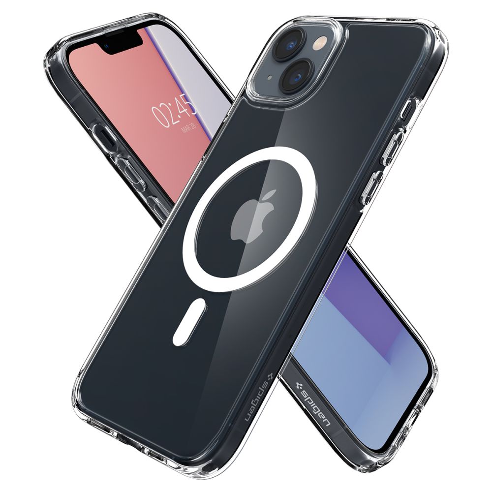 Spigen Husa de protectie Spigen Ultra Hybrid MagSafe (ACS05048) compatibil cu iPhone 14, Alb – imagine 4