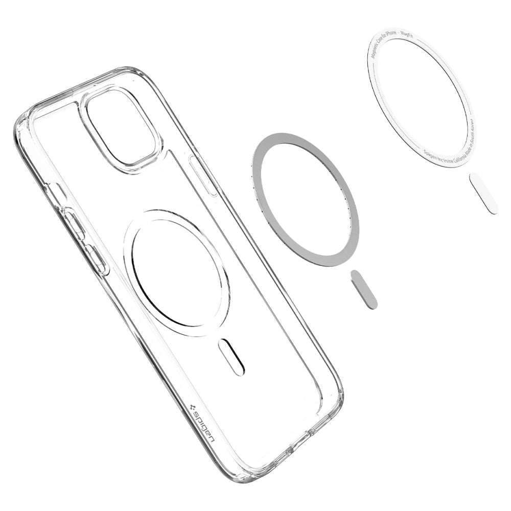 Spigen Husa de protectie Spigen Ultra Hybrid MagSafe (ACS05048) compatibil cu iPhone 14, Alb – imagine 7