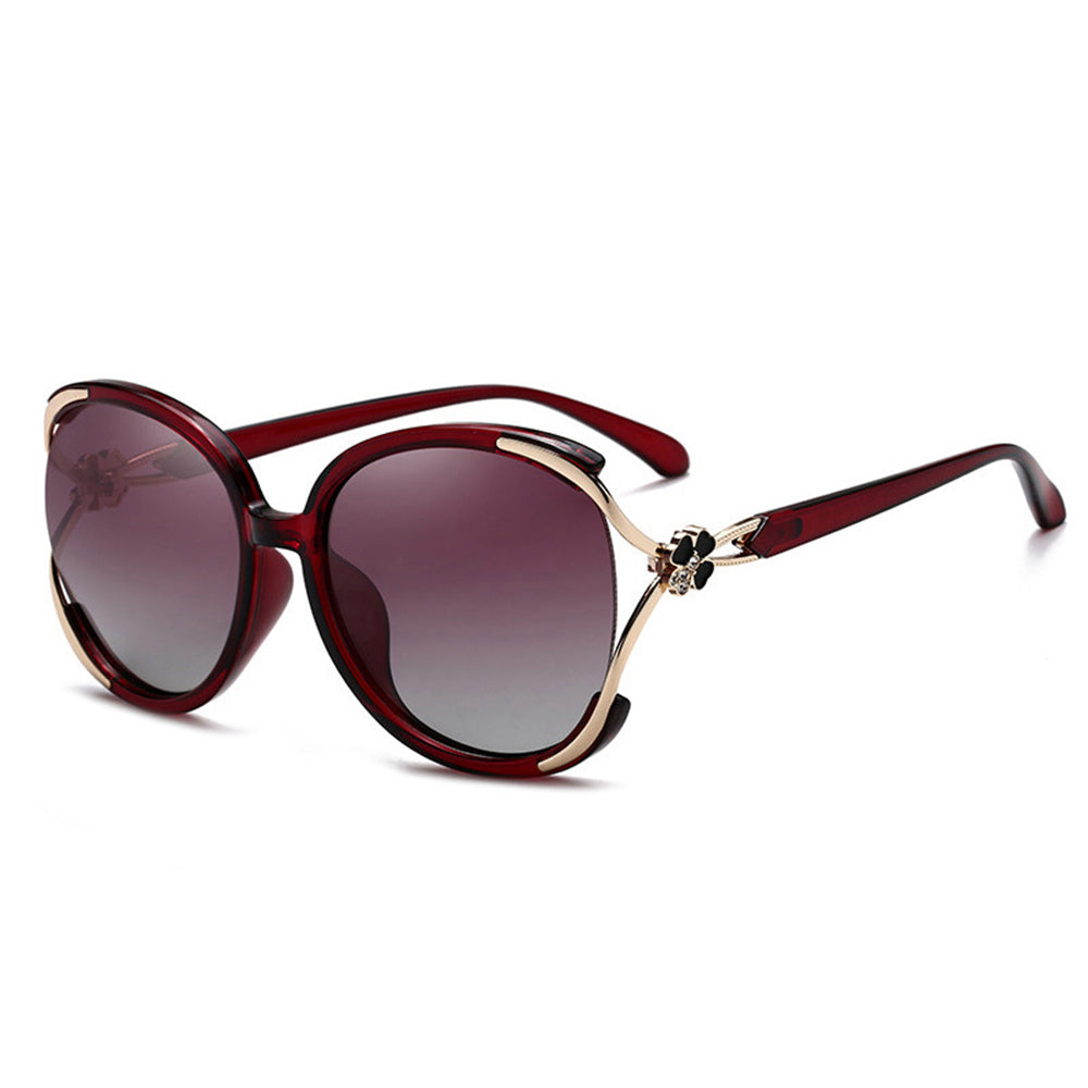Techsuit - Sunglasses Polarized (1384) - for Women with UV Protection, PC - Red