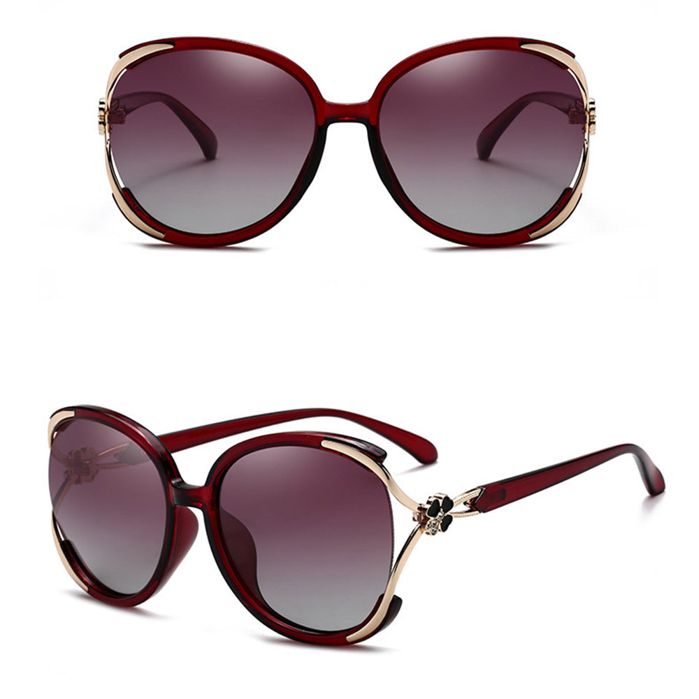 Techsuit - Sunglasses Polarized (1384) - for Women with UV Protection, PC - Red