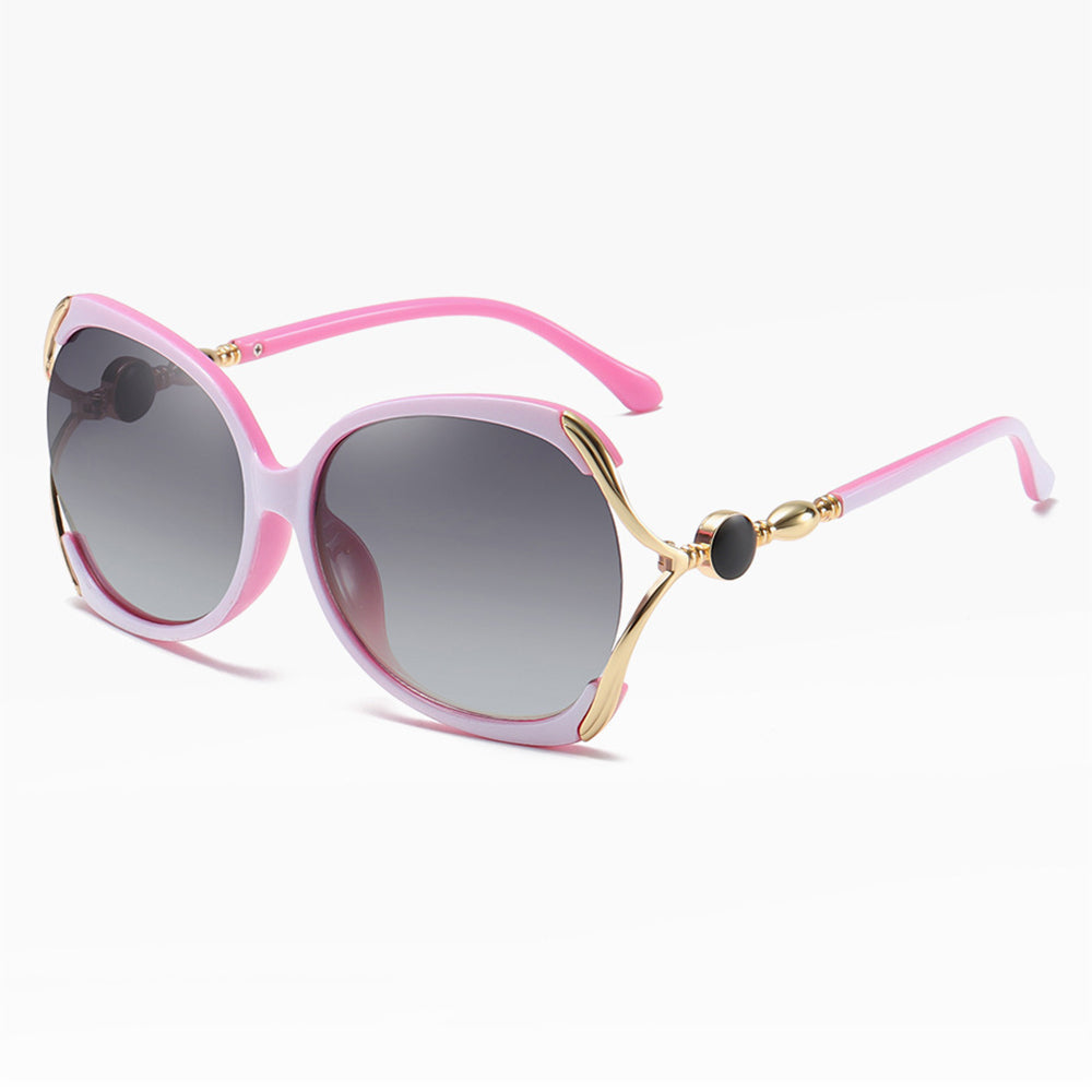 Techsuit - Sunglasses Polarized (1722) - for Women with UV Protection, PC - Pink / Gray