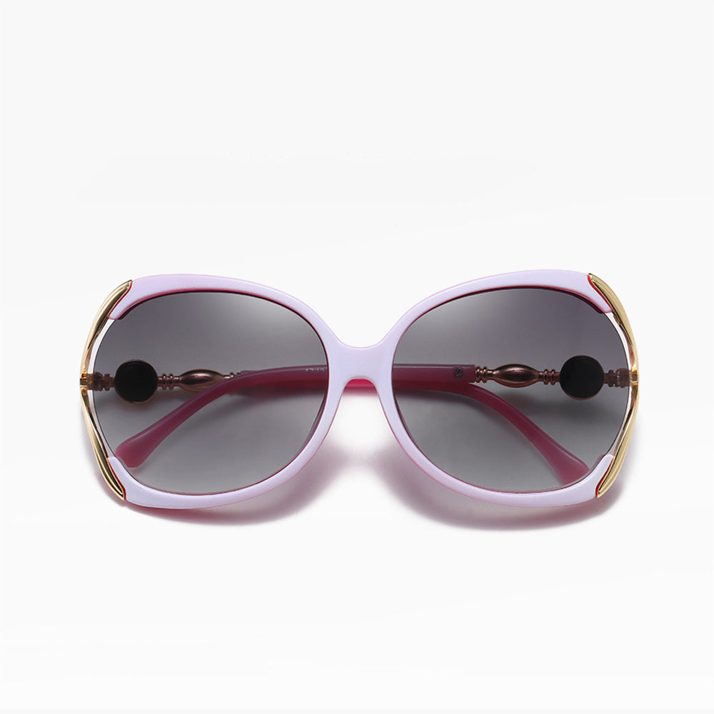 Techsuit - Sunglasses Polarized (1722) - for Women with UV Protection, PC - Pink / Gray