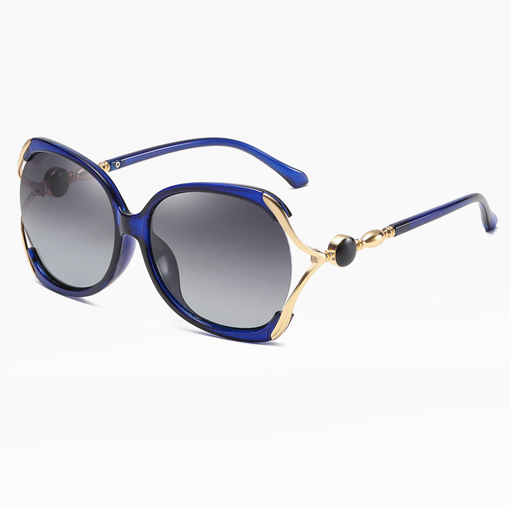 Techsuit - Sunglasses Polarized (1722) - for Women with UV Protection, PC - Blue / Gray