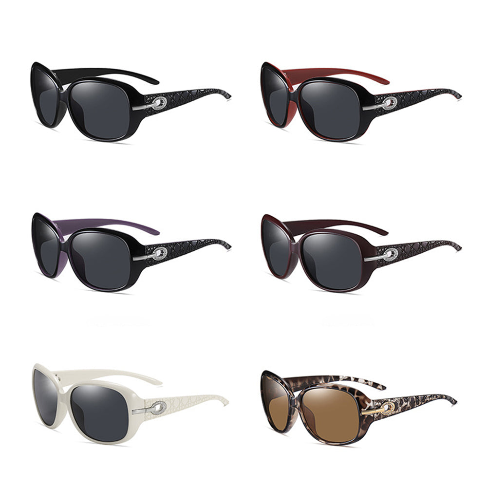 Techsuit - Sunglasses Polarized PC (2012) - UV Protection - Black / Purple / Gray