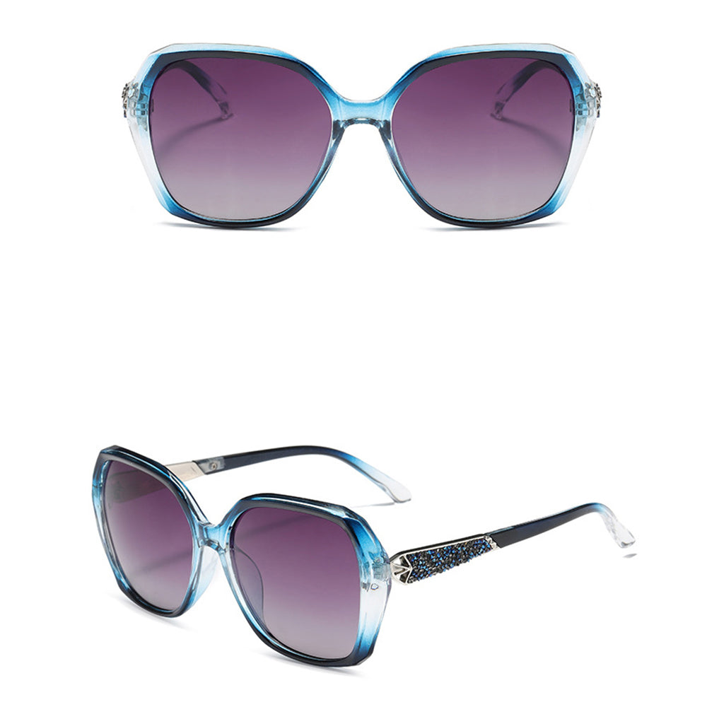 Techsuit - Sunglasses Polarized (5599) - for Women with UV Protection, PC - Blue / Gray