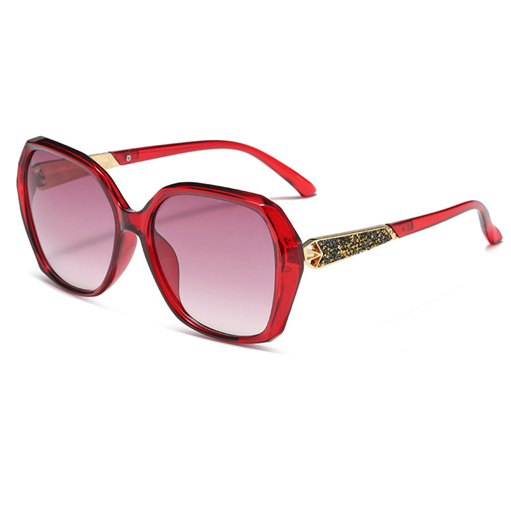 Techsuit - Sunglasses Polarized (5599) - for Women with UV Protection, PC - Red