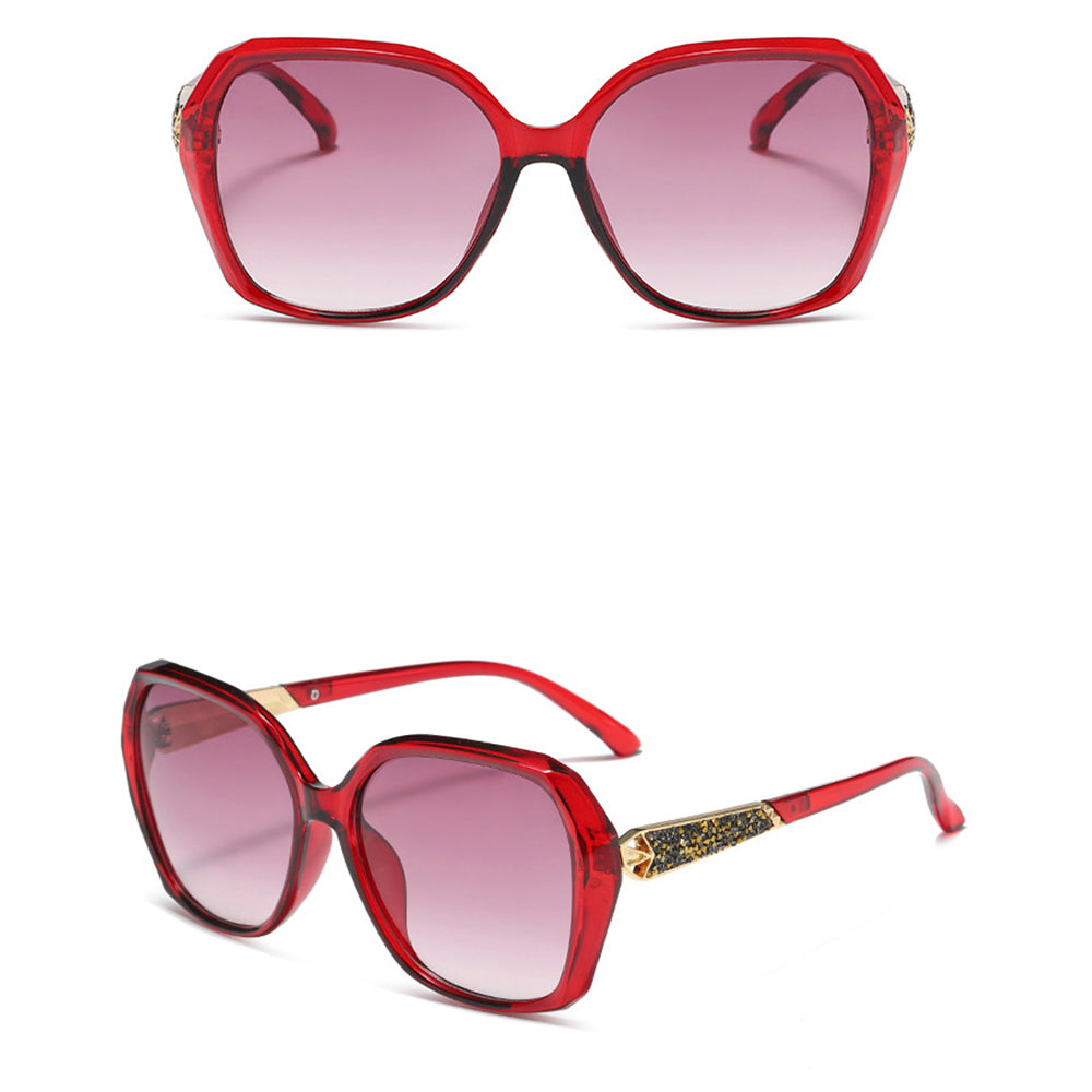 Techsuit - Sunglasses Polarized (5599) - for Women with UV Protection, PC - Red