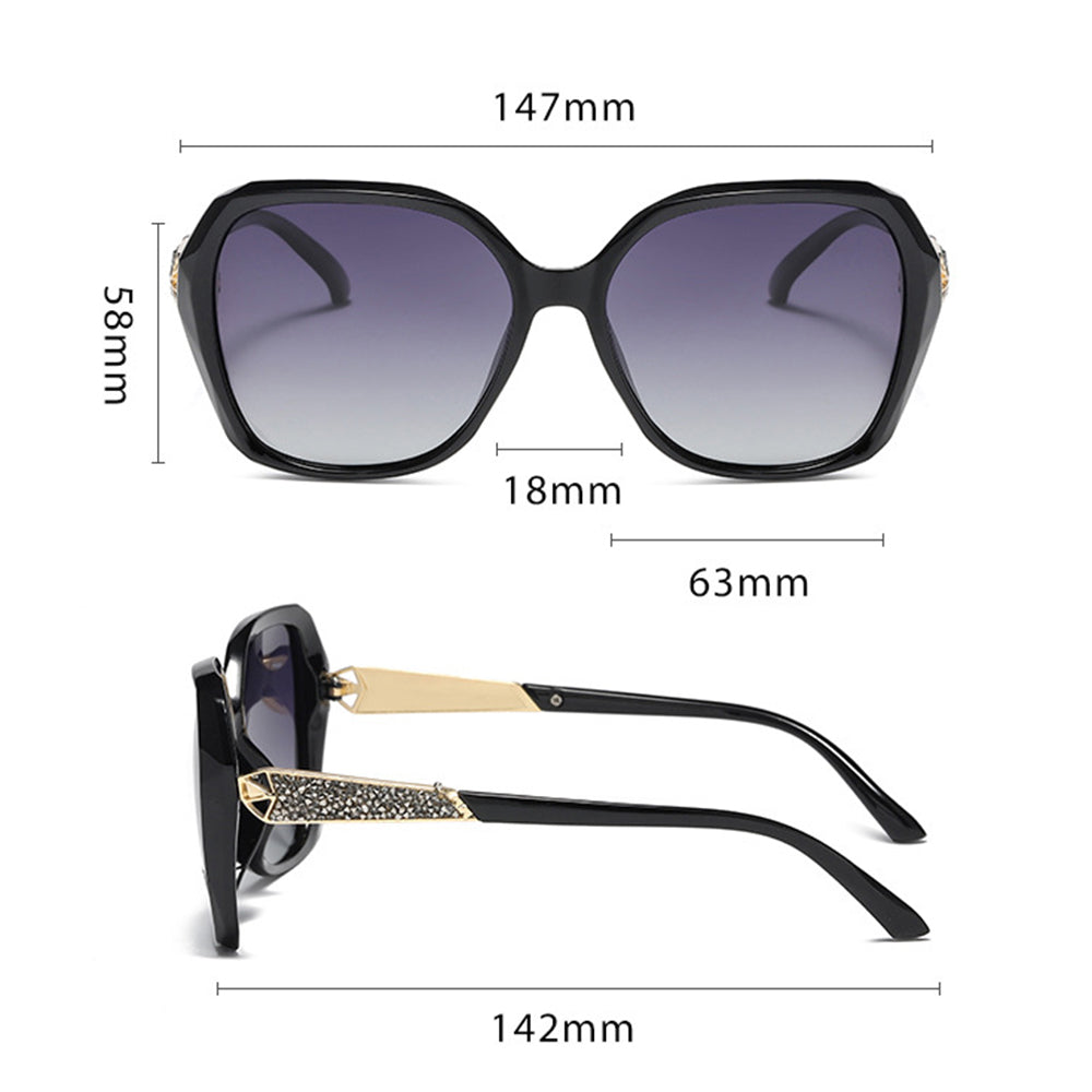 Techsuit - Sunglasses Polarized (5599) - for Women with UV Protection, PC - Red