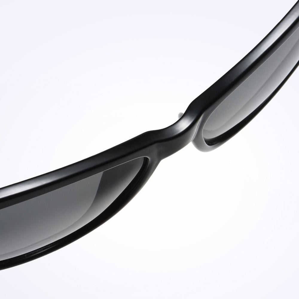 Techsuit - Sunglasses Polarized (A572) - for Women with UV Protection, PC - Black / Pink Mirror
