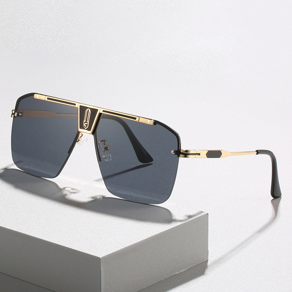 Ochelari de Soare Techsuit (2576), Cadru Aluminiu, Lentile Policarbonat, Auriu / Gri