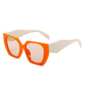 Techsuit - Sunglasses (3967) - for Women, PC Frame and Lens - Orange / Beige / Champagne