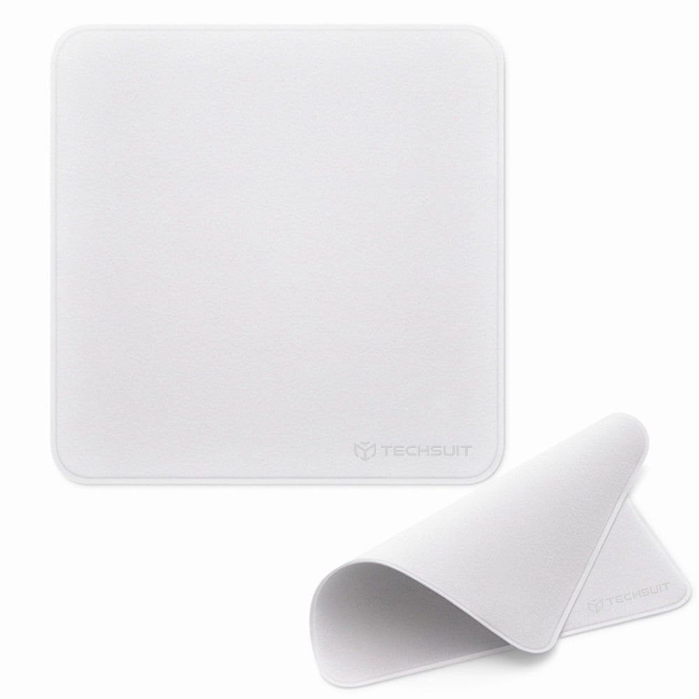 TechSuit Componenta Techsuit Polishing Cloth (TPC1), from Microfiber, for Display Cleaning, 16 x 16cm, Alb