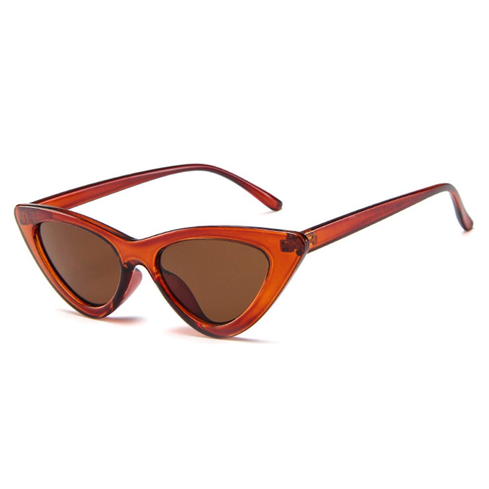 Techsuit - Sunglasses (5040) - for Women, PC Frame and Lens, Triangular - Brown